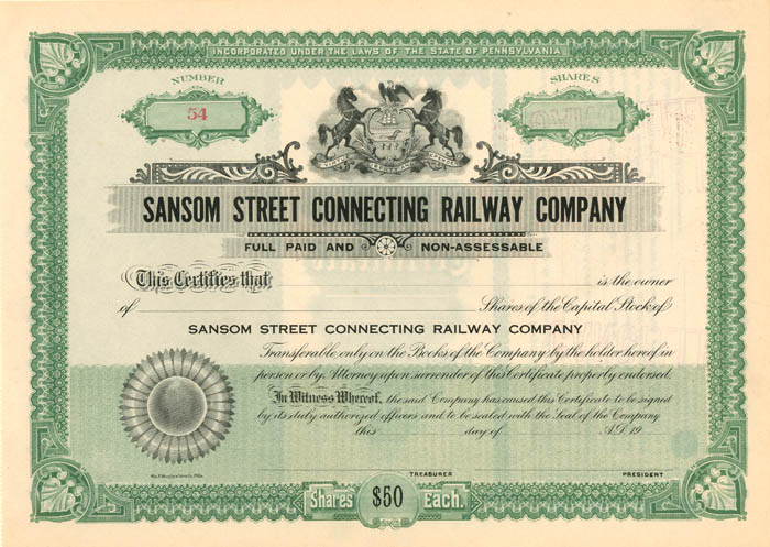 Sansom Street Connecting Railway Co.